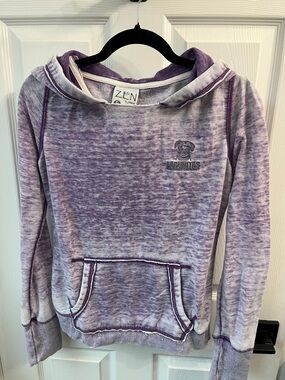 by JoyLab Purple Marbled Hoodie Sweatshirt